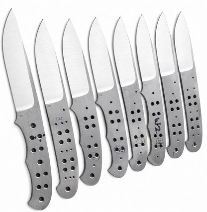 8-Piece 440C Bushcraft Knife Blanks Unique Blades Runner