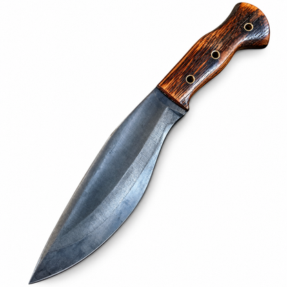 13 inch carbon steel camping knife with natural deer antler handle
