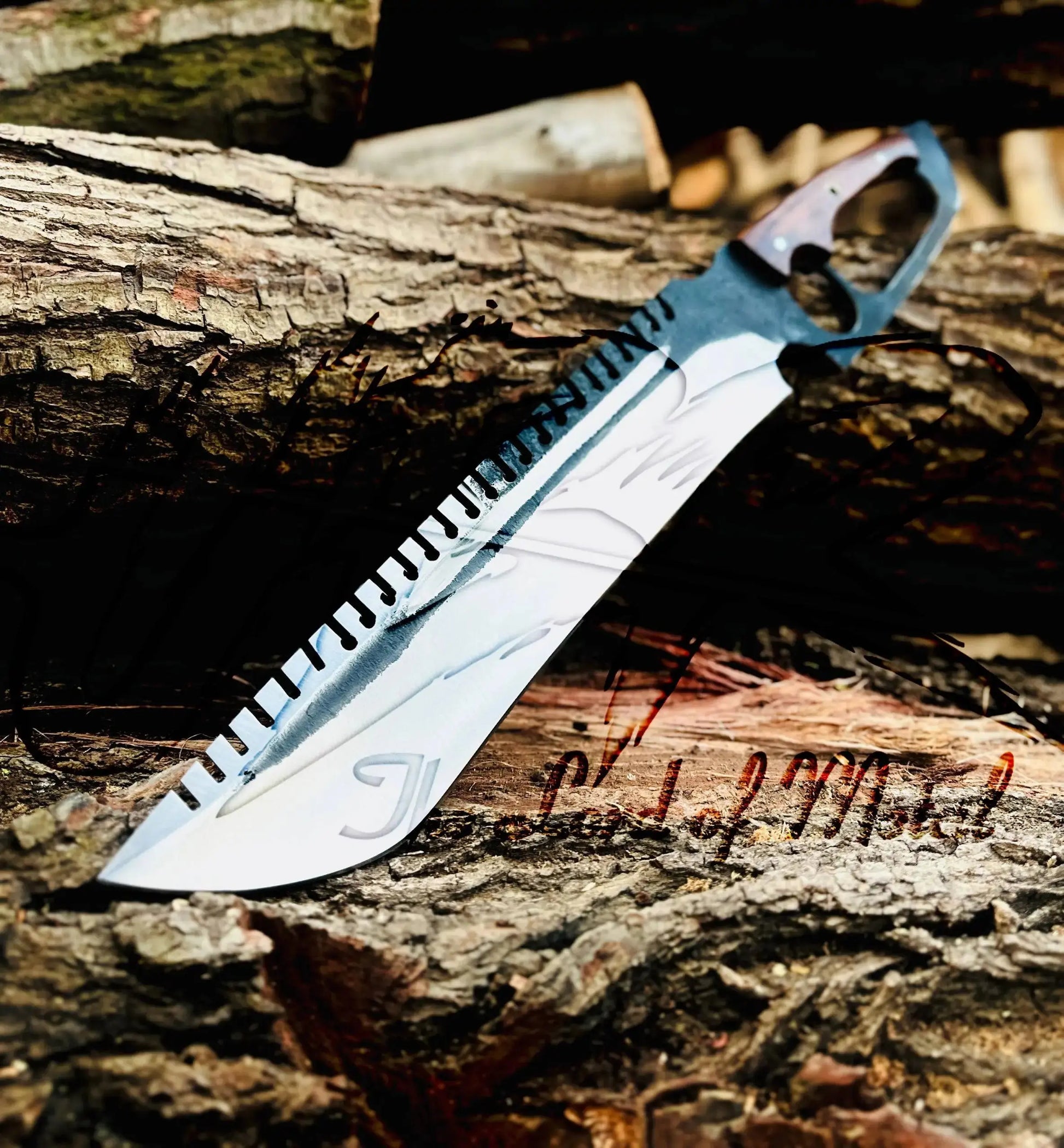 Custom High Carbon Steel Bowie Knife – Handmade Hunting Knife with Sheath Unique Blades Runner