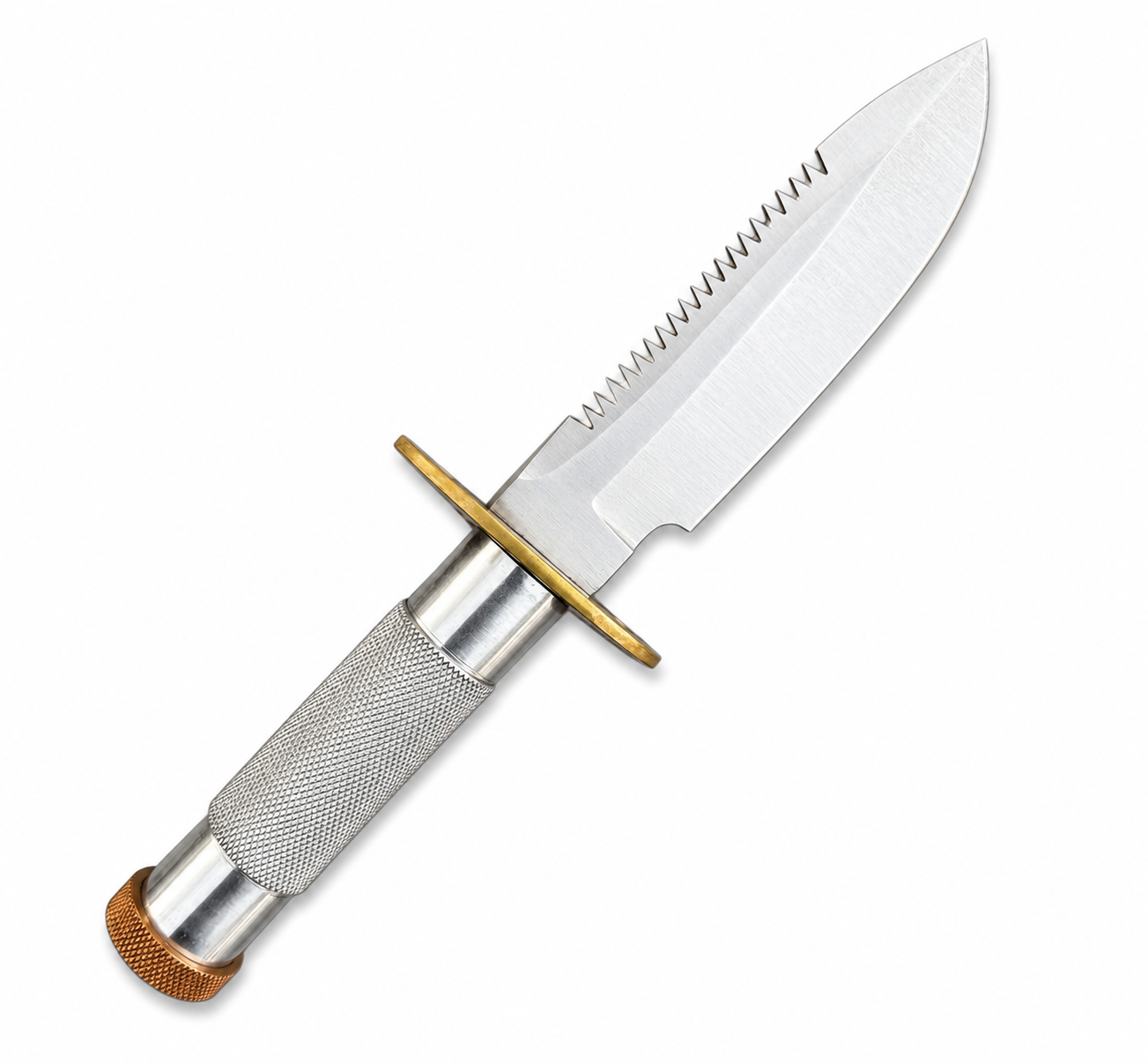 Handmade Survival Knife – Hollow Handle Fixed Blade with Sawback Spine Unique Blades Runner