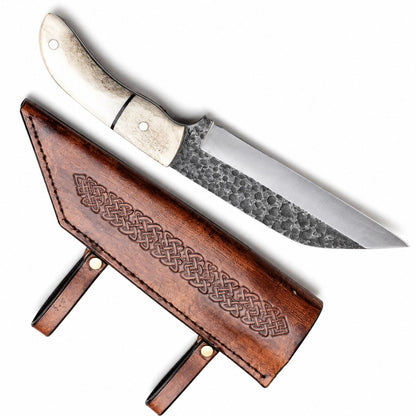 historical seax knife – High Carbon Steel with Stag Bone Unique Blades Runner