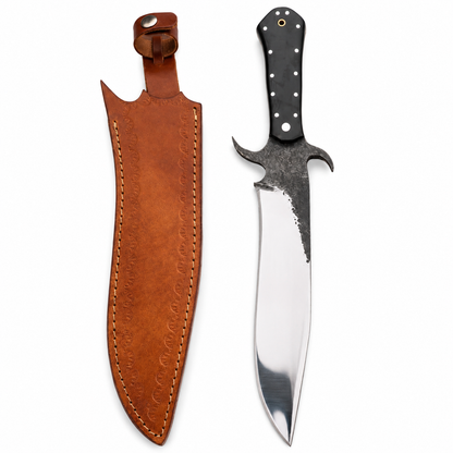 Handmade Mirror Polish Bowie knife - High Carbon Steel Blade with Micarta Handle Unique Blades Runner