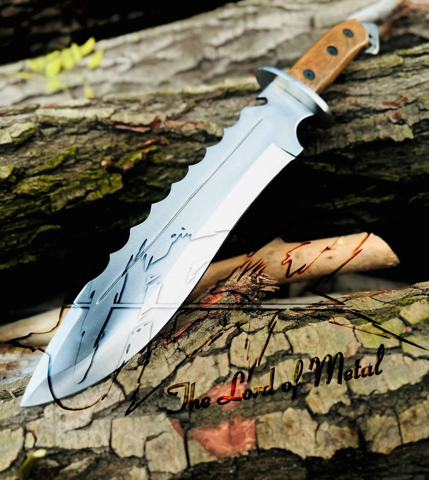 Handmade Bowie Knife – Fixed Blade Hunting Knife with Leather Sheath Unique Blades Runner