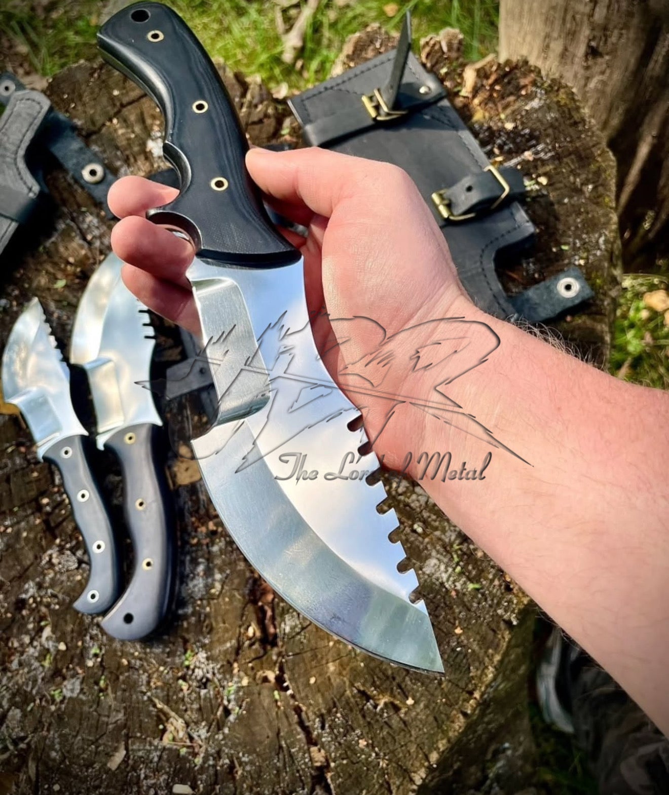 Custom Handmade Tracker Knives Set of 3 | Full Tang Hunting & Survival Knives Unique Blades Runner