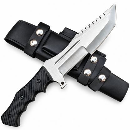 Csgo Huntsman Knife - Game Knife Replica With Leather Sheath Unique Blades Runner