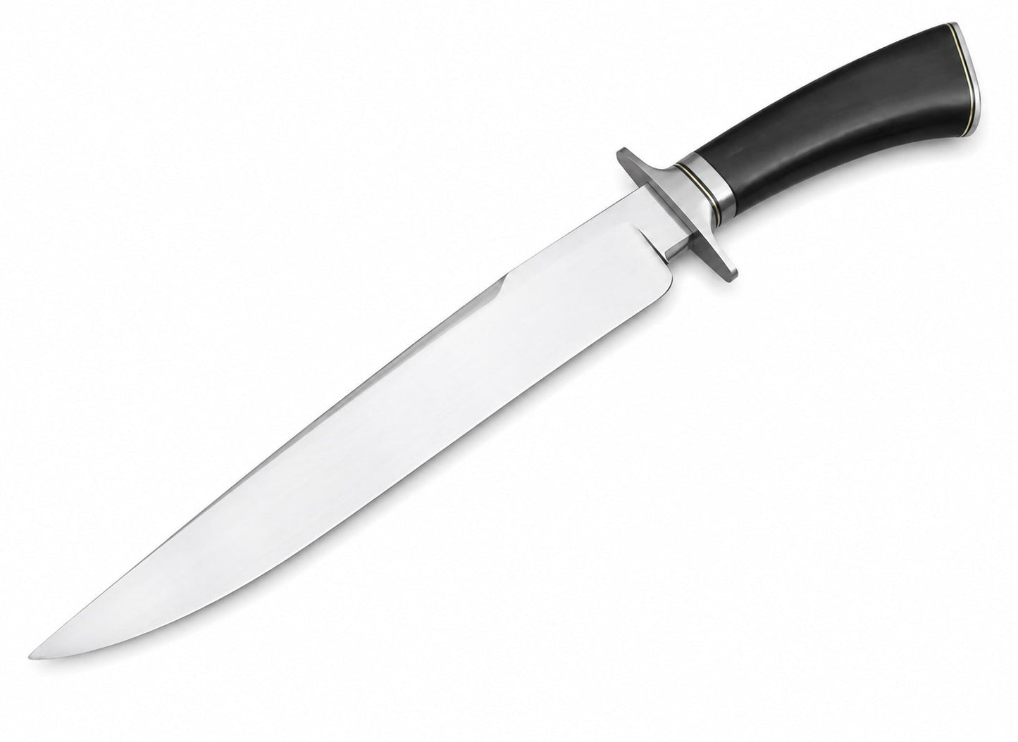 Large Bowie Knife – Handmade Fixed Blade with Black Handle Unique Blades Runner