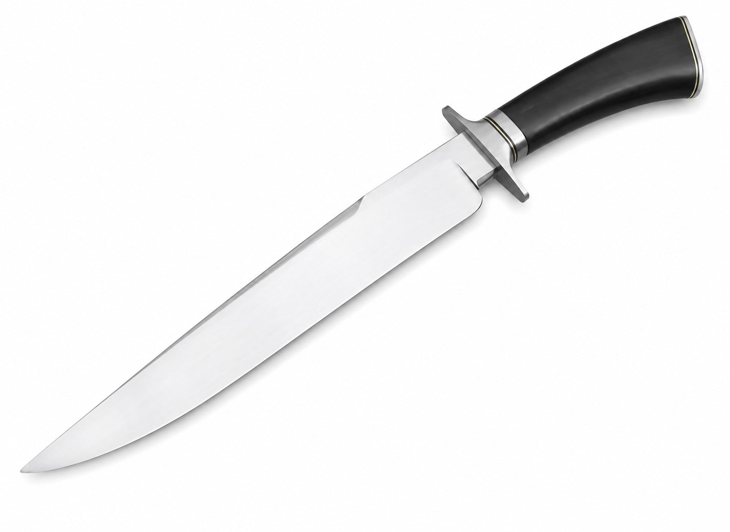 Large Bowie Knife – Handmade Fixed Blade with Black Handle Unique Blades Runner