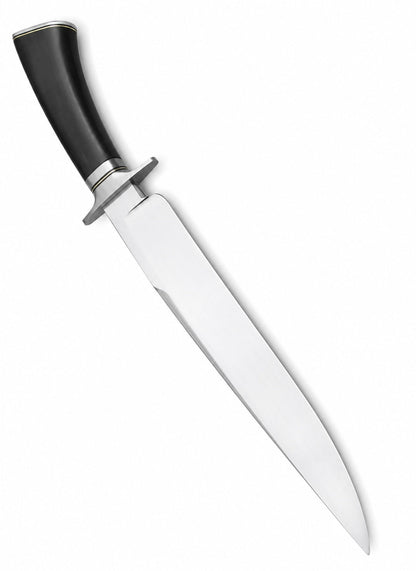 Large Bowie Knife – Handmade Fixed Blade with Black Handle Unique Blades Runner
