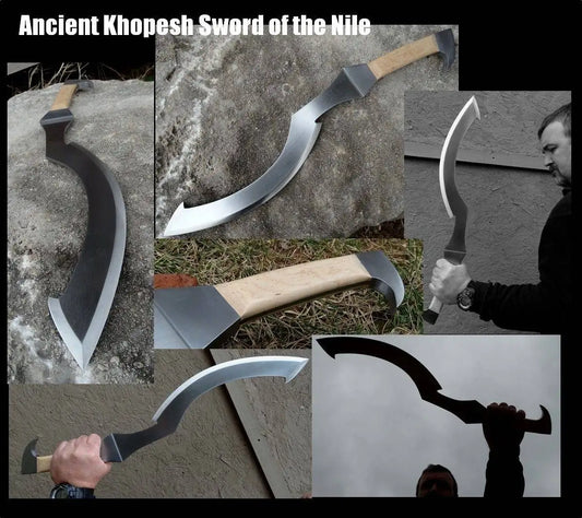 Authentic High Carbon Steel Egyptian Khopesh Sword – Ancient Collectible