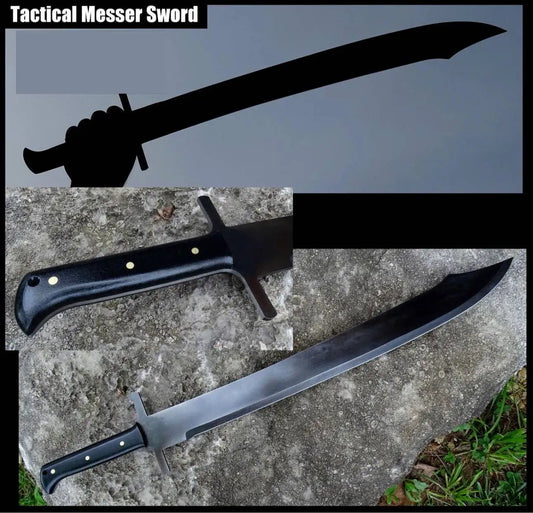 Authentic High Carbon Steel Messer Sword – Collector’s Edition for Medieval Enthusiasts