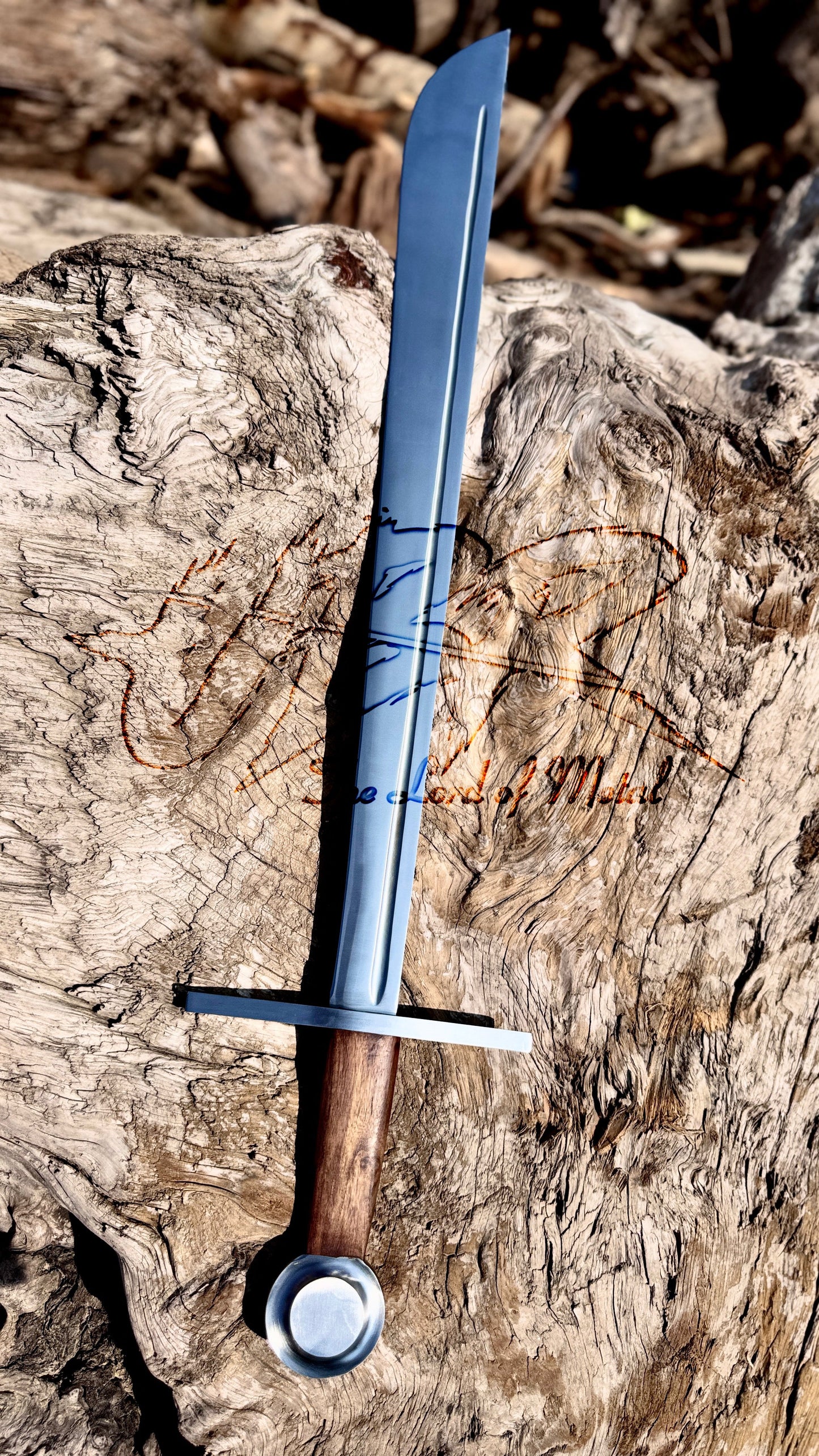 Hand-Forged Falchion Sword – Medieval Sword Replica with Wooden Handle Unique Blades Runner