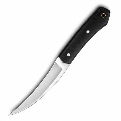 Tactical Pikal Knife – Full Tang Curved Blade with Black Micarta Handle Unique Blades Runner