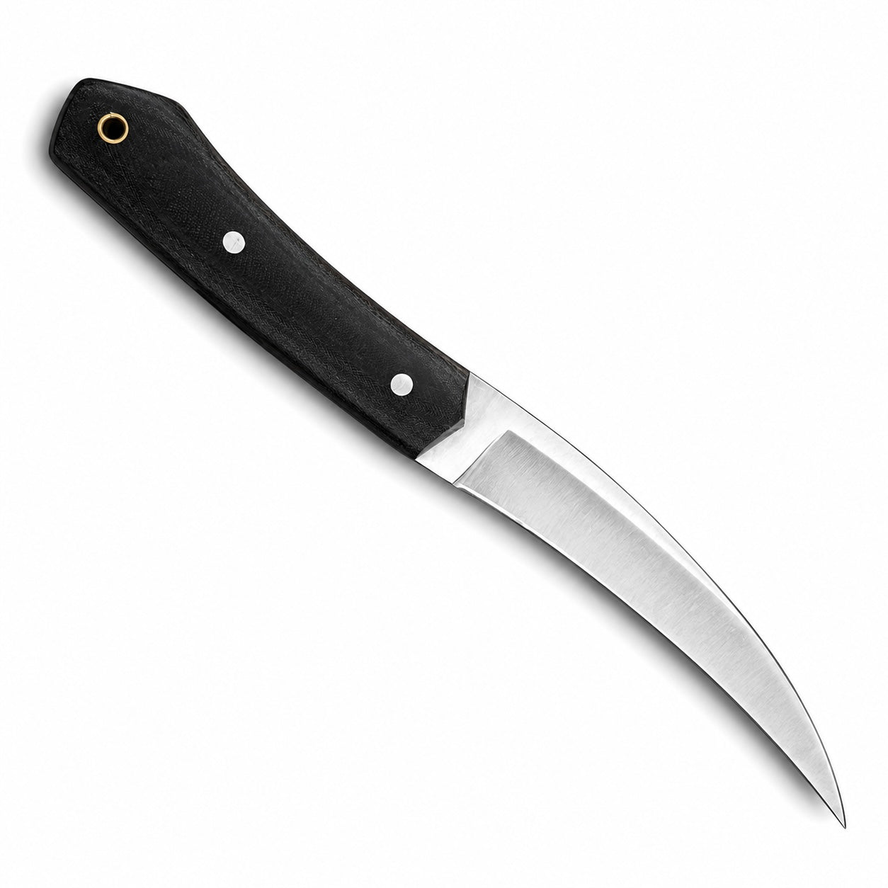 Tactical Pikal Knife – Full Tang Curved Blade with Black Micarta Handle Unique Blades Runner
