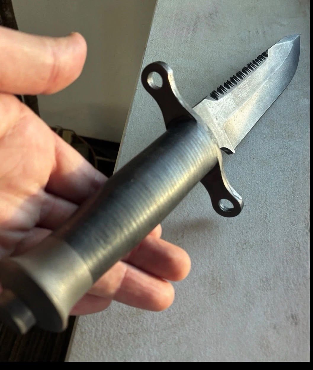 Two knives one polish one Black