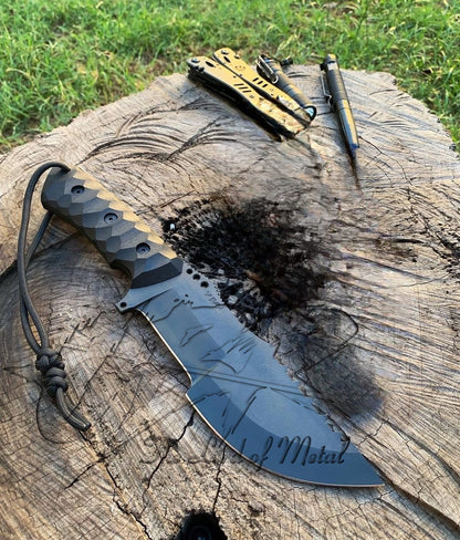Custom Handmade Tom Brown Tracker Knife – Carbon Steel Survival Blade Unique Blades Runner