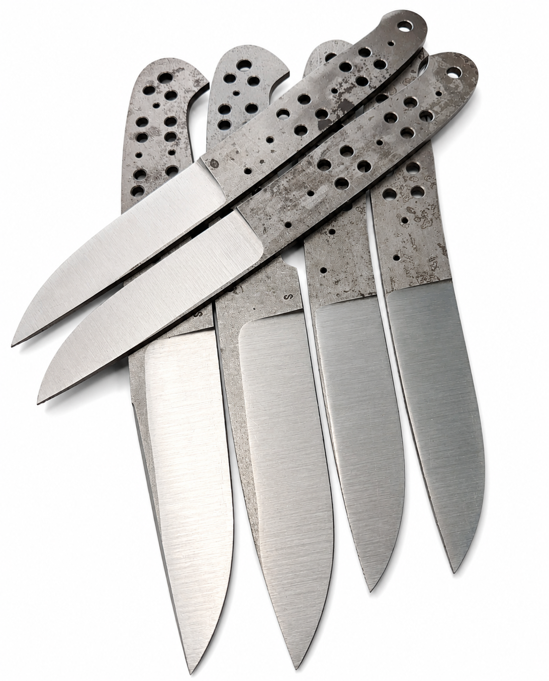 6-Piece Carbon Steel Mixed Knife Blanks Unique Blades Runner