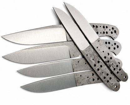 6-Piece Carbon Steel Mixed Knife Blanks Unique Blades Runner