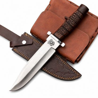 RPD Knife – Handmade Resident Evil Fixed Blade with Leather Sheath Unique Blades Runner
