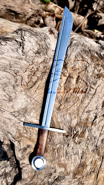 Hand-Forged Falchion Sword – Medieval Sword Replica with Wooden Handle Unique Blades Runner