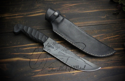 Black Forged Survival Knife