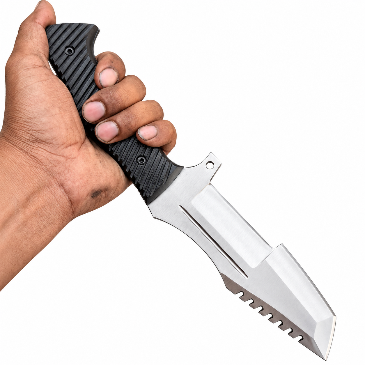 Csgo Huntsman Knife - Game Knife Replica With Leather Sheath Unique Blades Runner