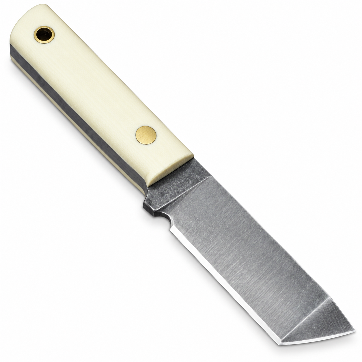 Tanto Edc Knife – Carbon Steel Blade, Camel Bone Handle Unique Blades Runner