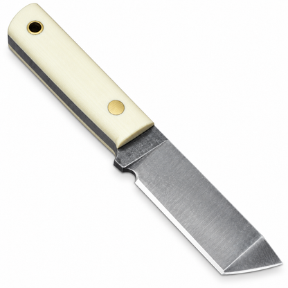 Tanto Edc Knife – Carbon Steel Blade, Camel Bone Handle Unique Blades Runner