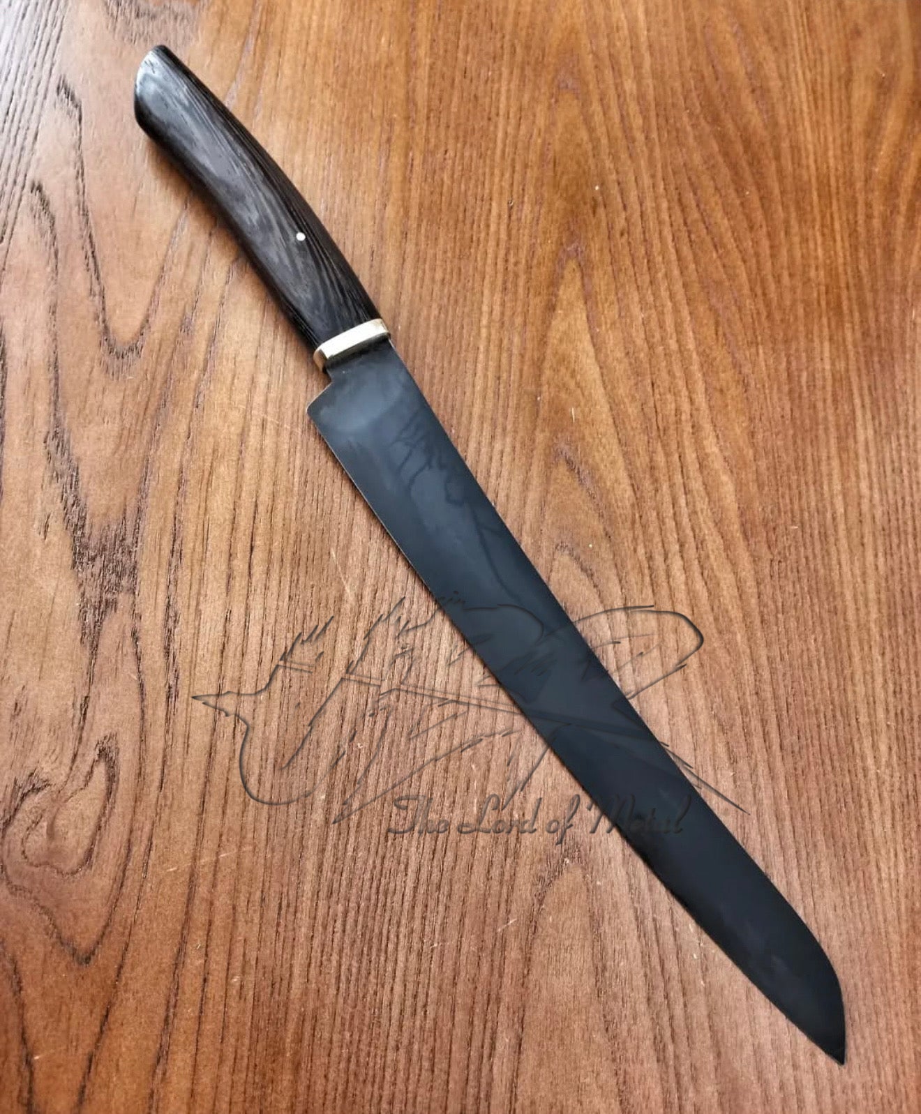 Handmade Japanese Chef Knife | High Carbon Steel Kitchen Knife with Wood Handle Unique Blades Runner