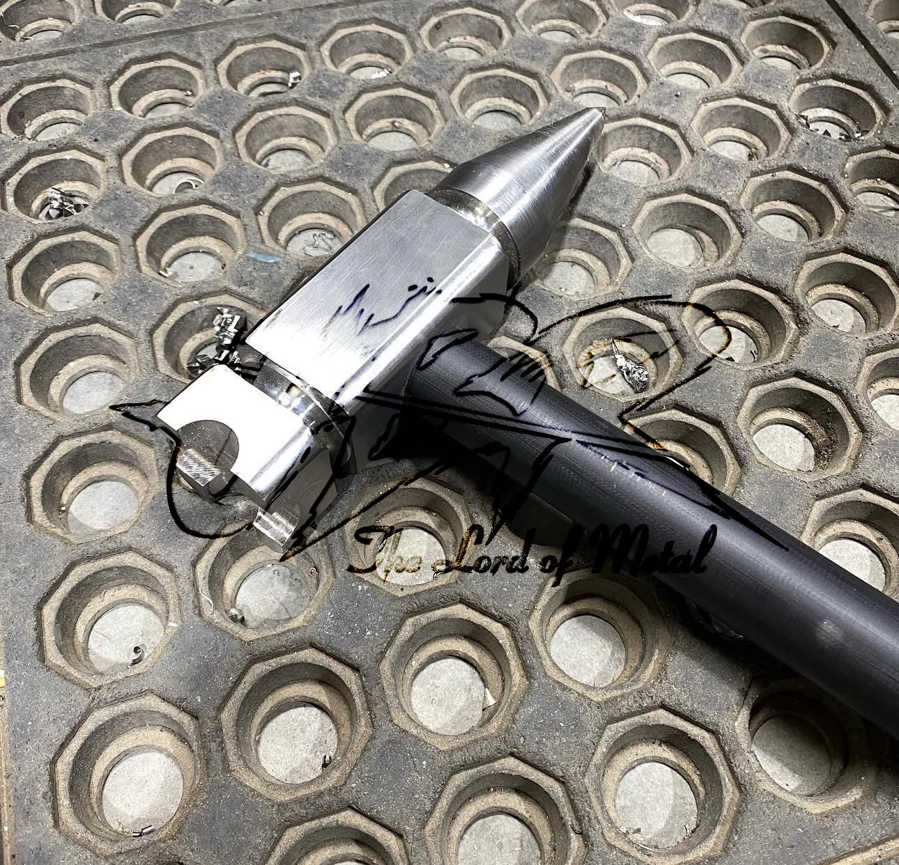 Custom Handmade Stainless Steel Hammer | Micarta Handle | Durable & Unique Unique Blades Runner