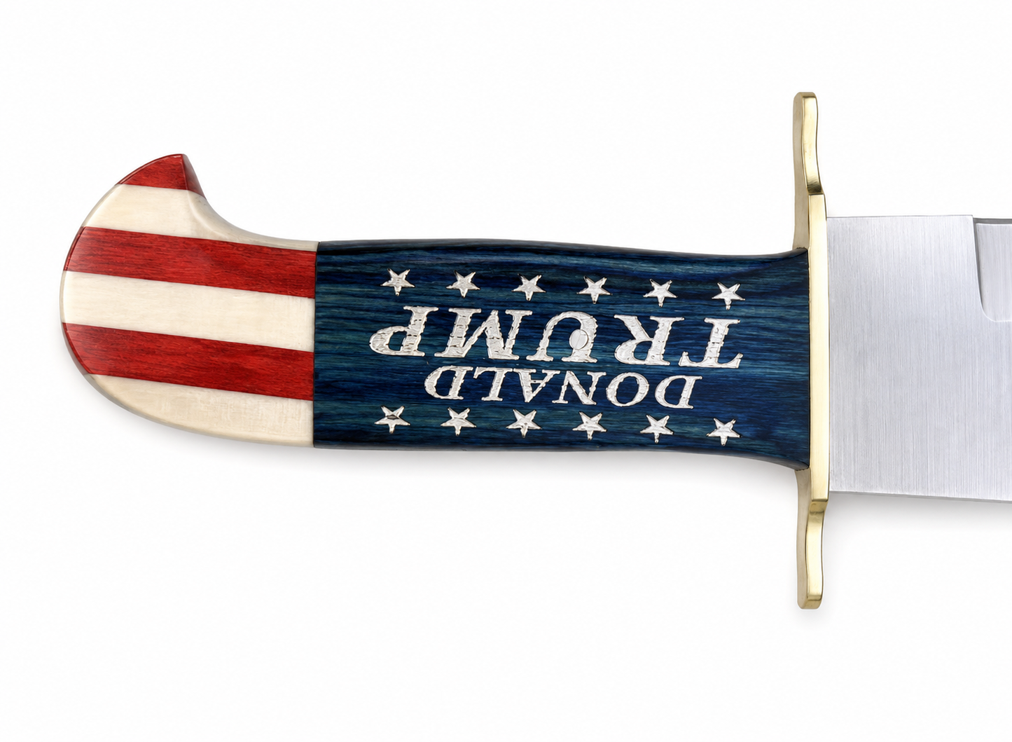Donald Trump Bowie Knife – Presidential Collectible Fixed Blade with American Flag Handle Unique Blades Runner