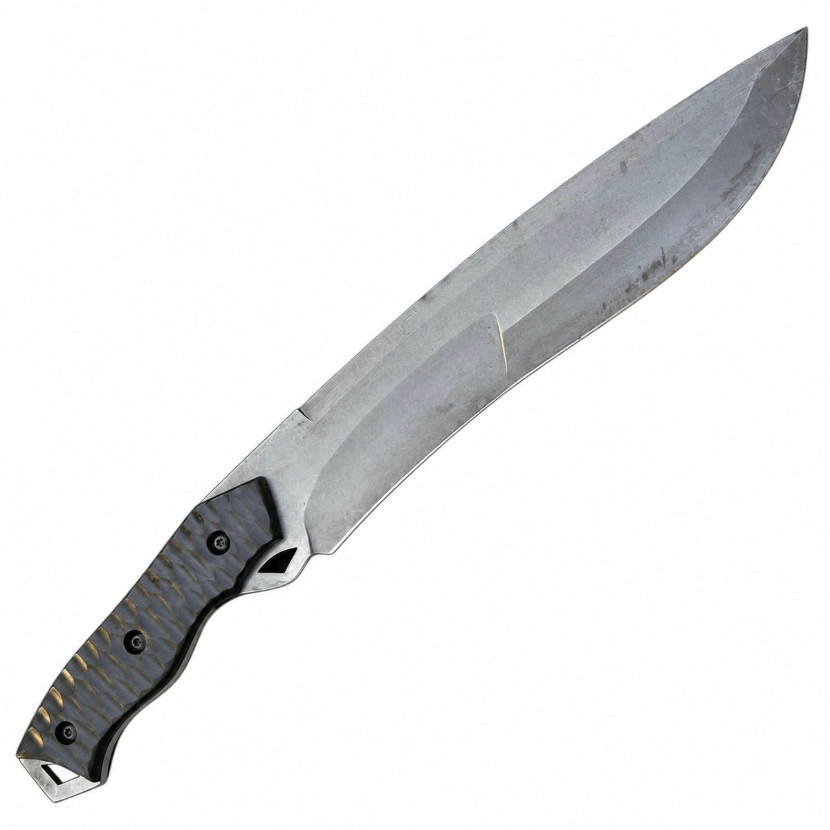 Acid Washed Tracker Knife – Carbon Steel Blade with Micarta Grip Unique Blades Runner