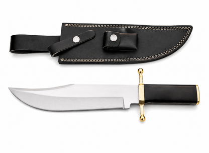 Smithsonian Bowie Knife – Handmade Historical Fixed Blade with Leather Sheath Unique Blades Runner