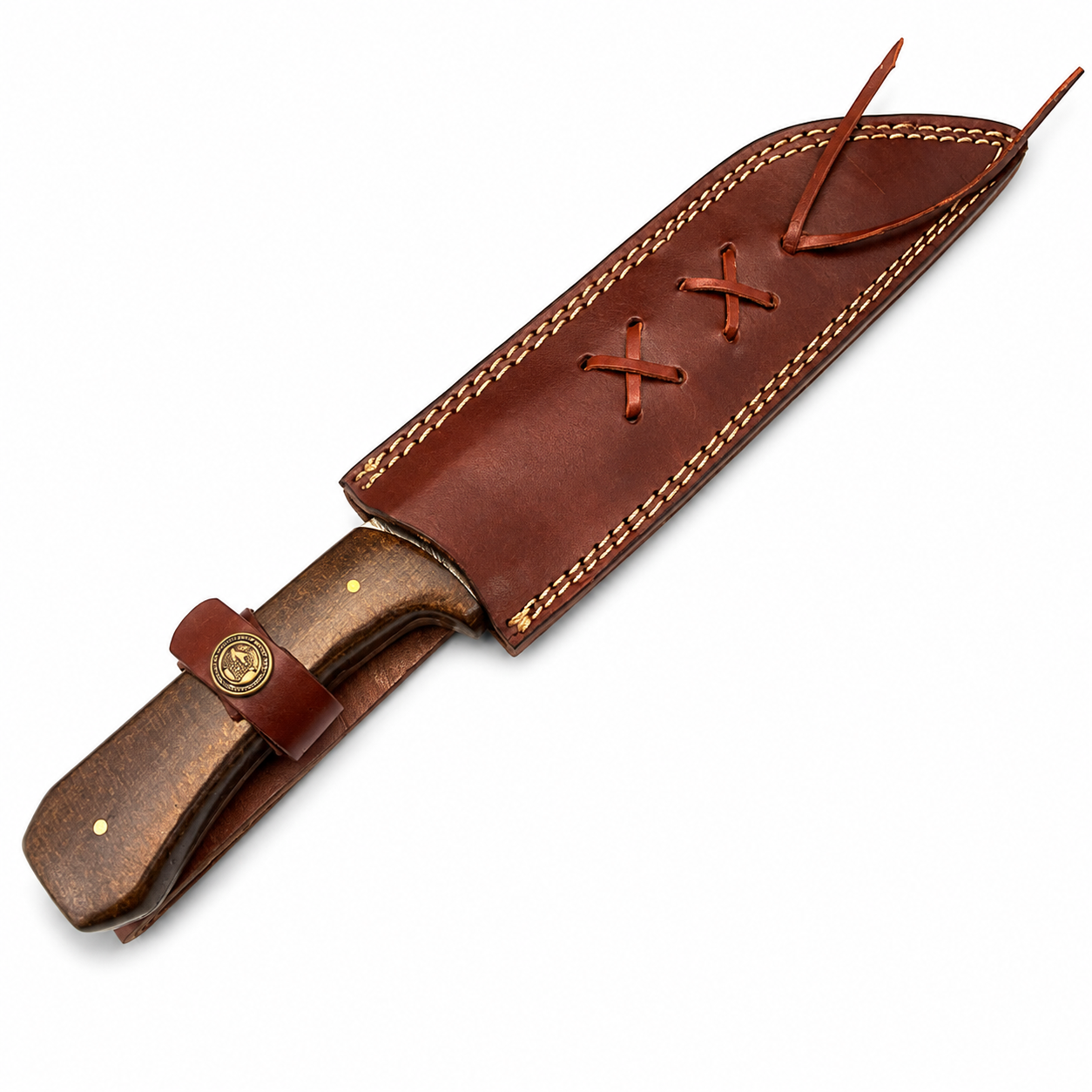 Viking Seax Knife – Damascus Steel with Micarta Handle Unique Blades Runner