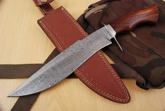 Damascus Steel Bowie Knife