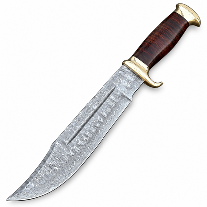 Australian Bowie Knife – Damascus Steel Crocodile Dundee Knife Replica