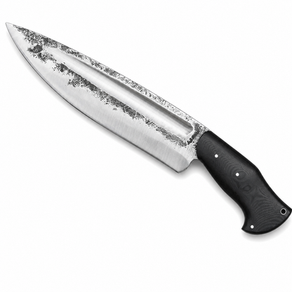 Hand-Forged Survival Knife – High Carbon Steel with Black Micarta Handle Unique Blades Runner