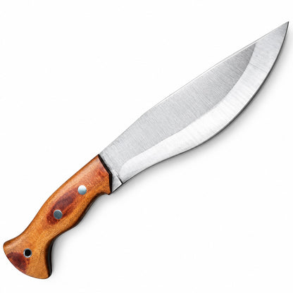High carbon 1095 steel utility knife for camping with a 5 inch handle