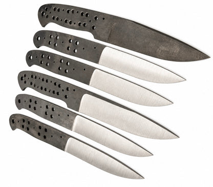 6-Piece Carbon Steel Hunting Knife Blanks Unique Blades Runner