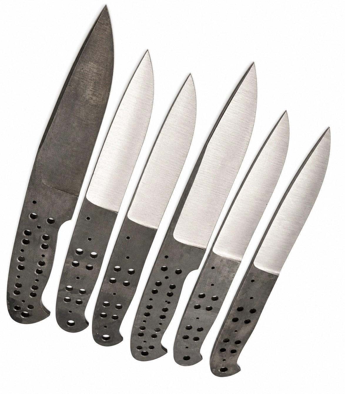 6-Piece Carbon Steel Hunting Knife Blanks Unique Blades Runner