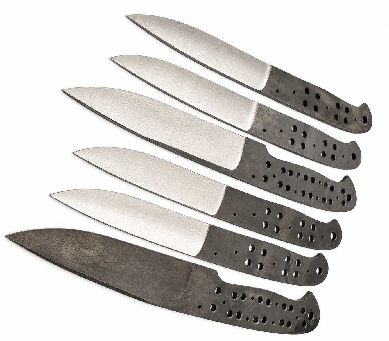 6-Piece Carbon Steel Hunting Knife Blanks Unique Blades Runner