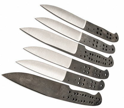 6-Piece Carbon Steel Hunting Knife Blanks Unique Blades Runner