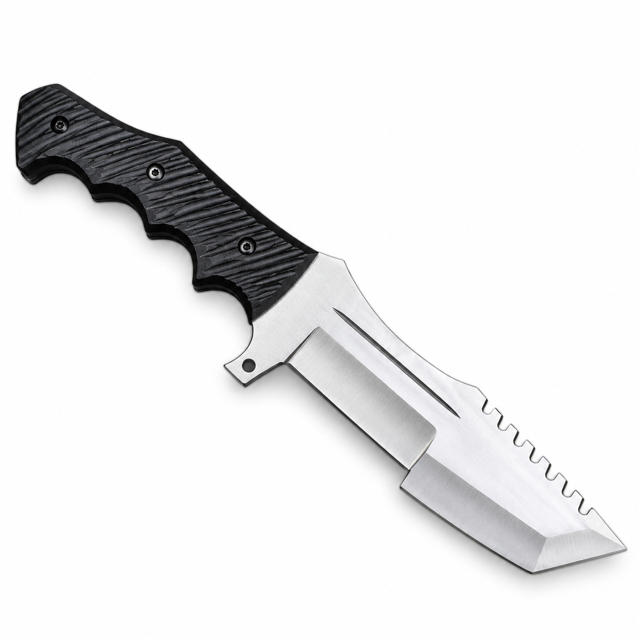 Csgo Huntsman Knife - Game Knife Replica With Leather Sheath Unique Blades Runner