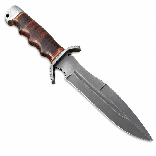 Handmade Russian Survival Knife – Fixed Blade with Leather Handle Unique Blades Runner