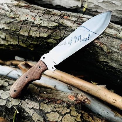 Custom Bowie Knife High Carbon Steel – Hunting Knife with Leather Sheath Unique Blades Runner