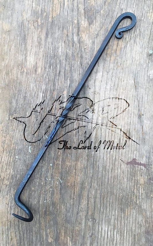 Hand-Forged High Carbon Steel Fire Poker