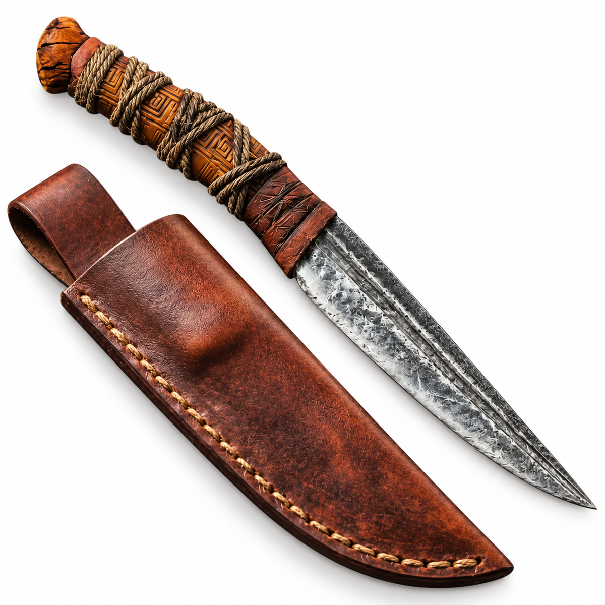 Handmade Atreus knife replica from God of War with 1095 carbon steel blade