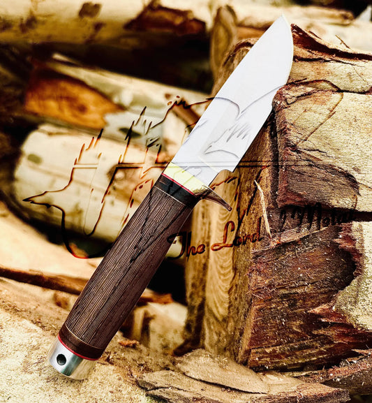 Handmade D2 Tool Steel Bowie Knife with Leather Sheath – Best Gift for Hunting & Camping