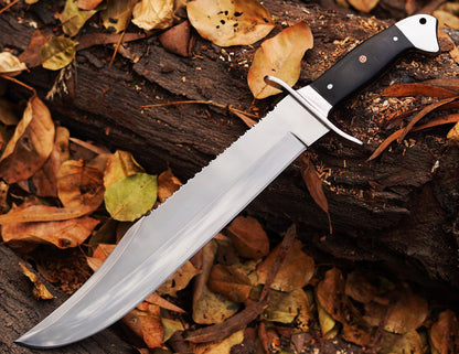 Clip Point Bowie Knife With D2 Tool Steel Full Tang Handle Unique Blades Runner