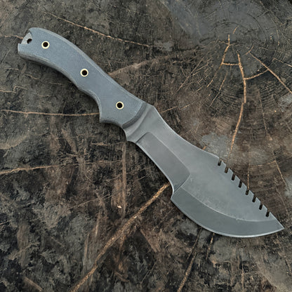 Fixed Blade Tracker Knife Full Tang Carbon Steel Design