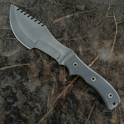 Fixed Blade Tracker Knife Full Tang Carbon Steel Design